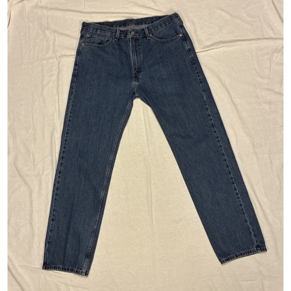 Levi's Men's Jeans 505 38 X 34** Medium Blue Regular Fit Straight Leg Mid-rise